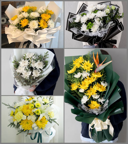 山东莱芜钢城区里辛街道西田庄村白事花束代送